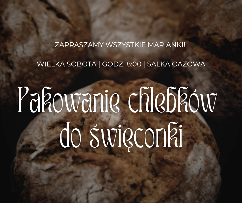 Pakowanie chlebków na stół wielkanocny