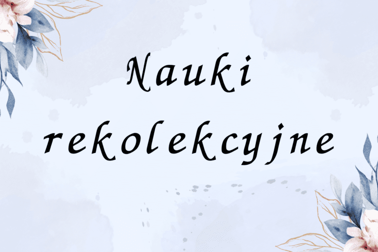 Rekolekcje wielkopostne – sobota 28.03.2026