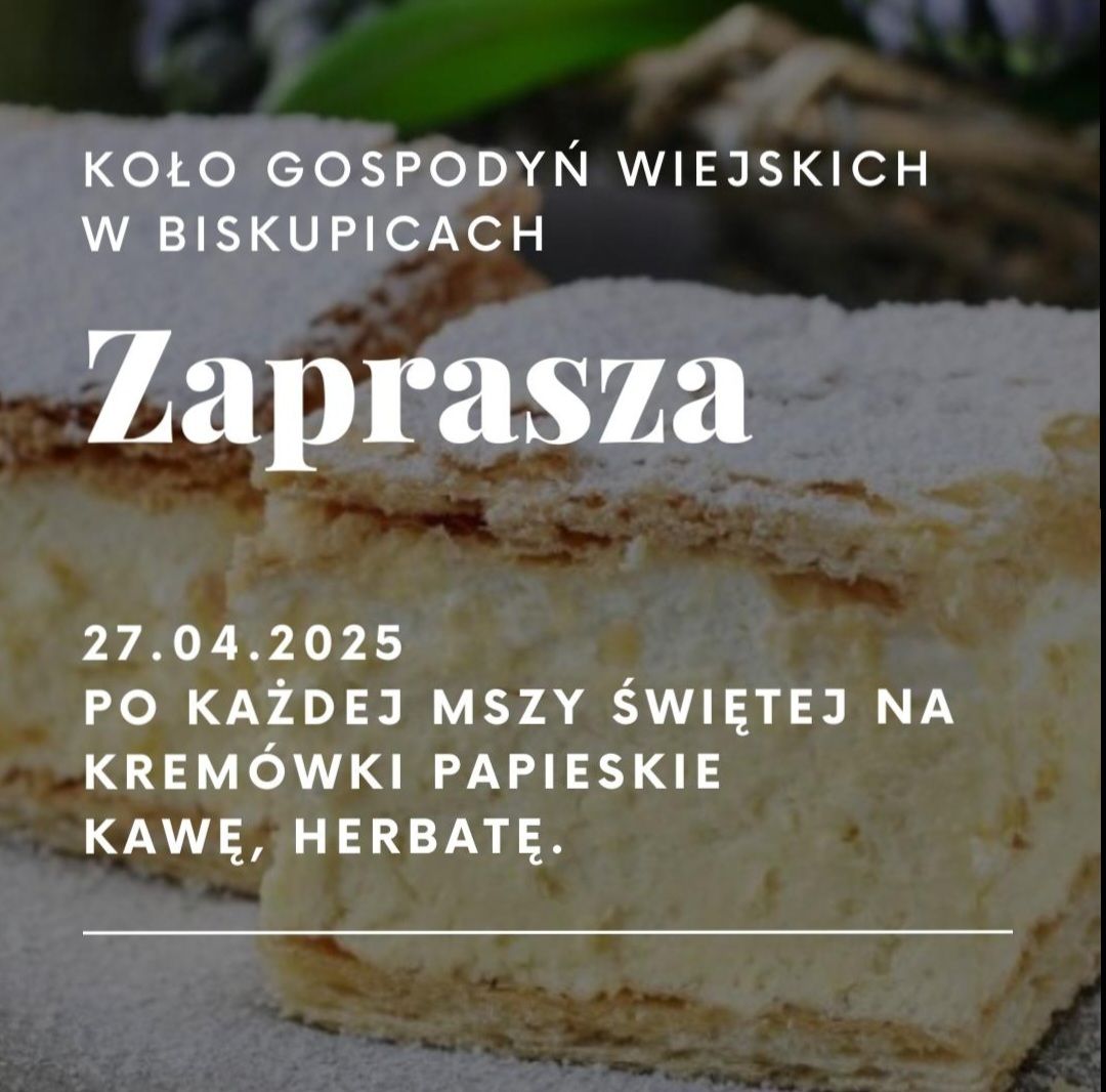KREMÓWKI PAPIESKIE W NIEDZIELĘ MIŁOSIERDZIA BOŻEGO