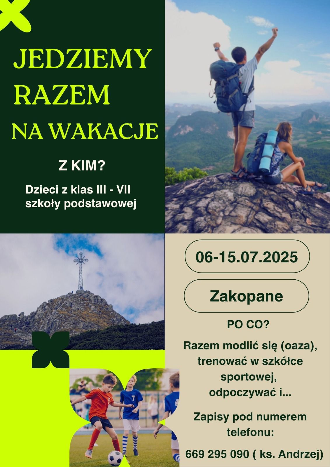 WAKACYJNY WYJAZD OAZOWY DLA DZIECI