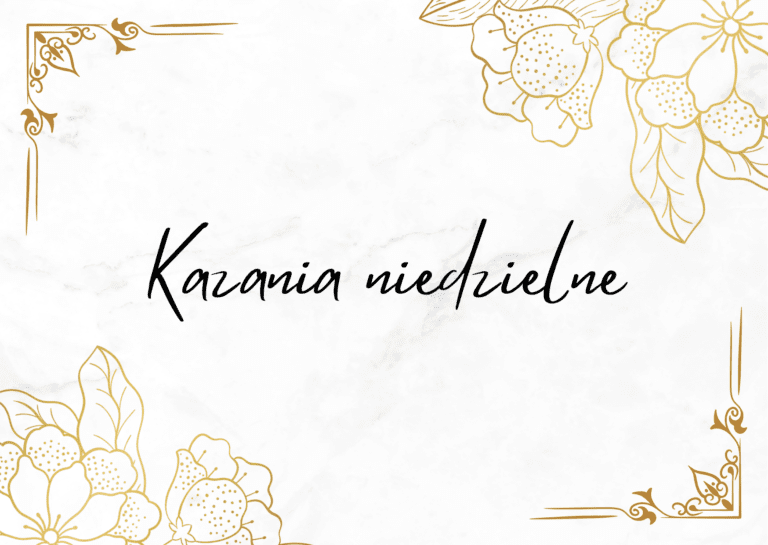 Kazania niedzielne – Święto rocznicy poświęcenia Bazyliki Laterańskiej